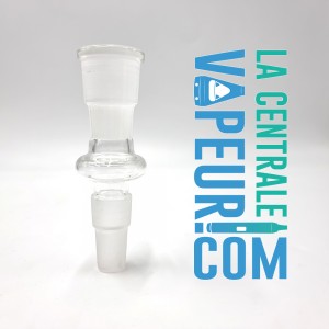 Adapter for 14 and 18 mm female to 14 and 18 mm male bong