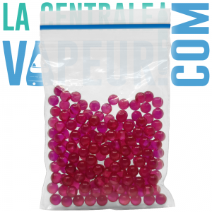 Ruby pearls 3 mm
