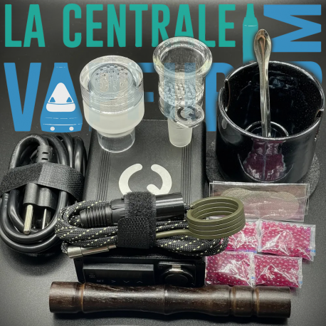 Qaroma XL DIY-kit för aromaterapiapparat - Vape-kula 100% kvarts och glas