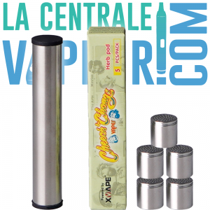 Paquete de 5 cápsulas dosificadoras para Mambo XVape (con tubo de transporte)