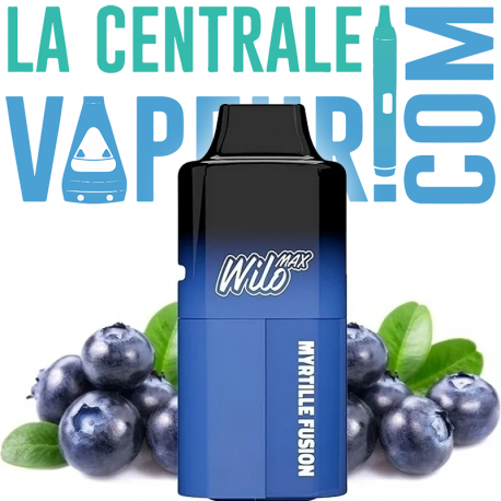 Wilo MAX Blueberry Fusion 1% nicotine (10 mg/mL) - Refillable Puff