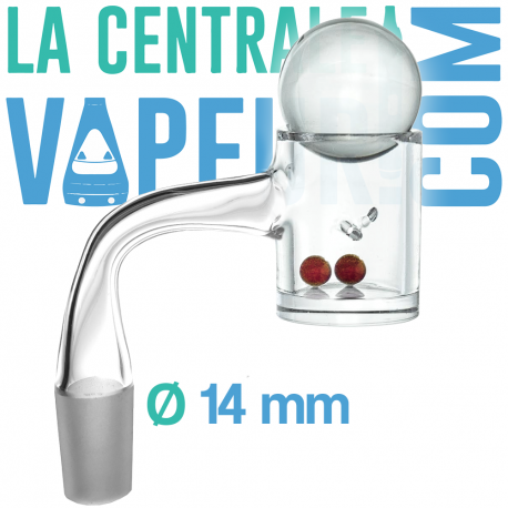 25mm Kwarts Banger Met Luchtgaten 14mm (9485) - Cannabis Hardware