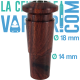 WPA Holz für Dani Fusion / Dani V3Ti - Bubbler-Adapter (Battery-Free Ganz)