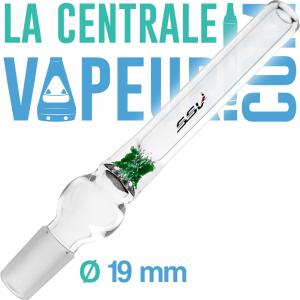 Varita esférica de vidrio esmerilado Fatty - SSV Silver surfer vaporizer