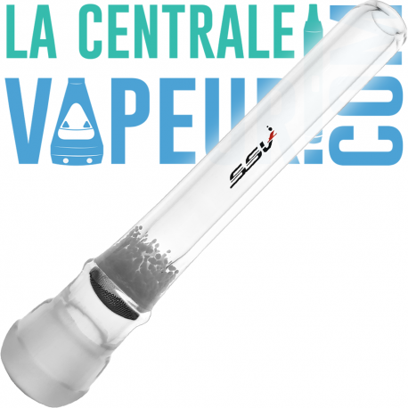 Hůlka z broušeného skla Fatty Spherical - SSV Silver surfer vaporizér