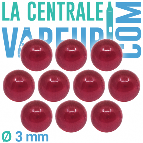 10 perlas rubí 3 mm - JCVAP