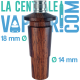 14 & 18 mm bubbleradapter (WPA) voor Tornado Vestratto - TS Wooden Art