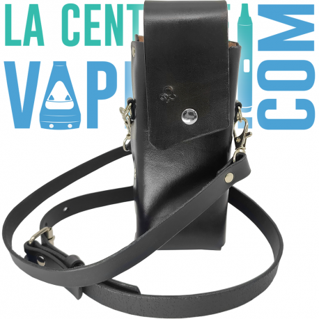 Estuche de cuero artesanal (con bandolera) - Labet Komp