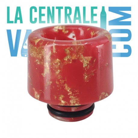 Drip Tip 510 Epoxy Large Pépite Dorée