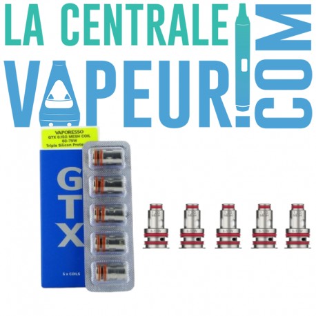 Pack de 5 résistances GTX Mesh Coil Vaporesso