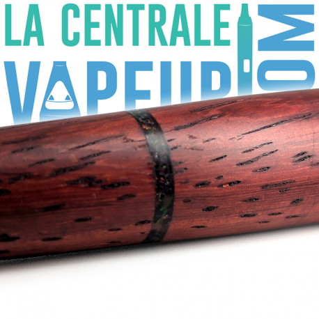 Stem en Padouk avec opale noire