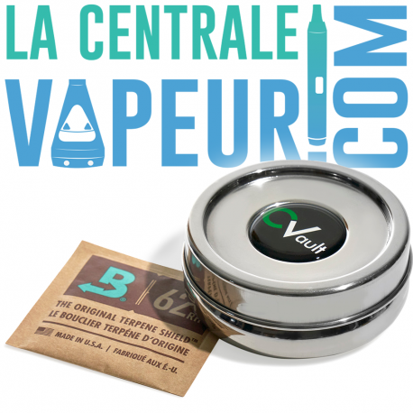 CVault Twist Extra Small (7 g) con bolsa Boveda para regular los niveles de humedad