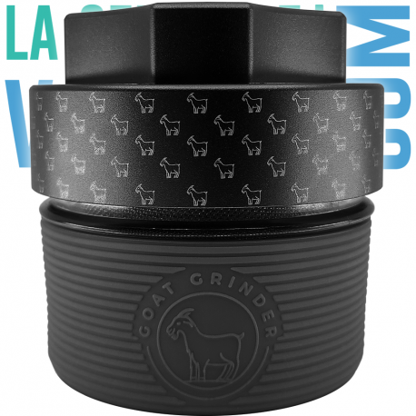 Geitenmaler Aluminium AITH v.I - Grinder met conserveringspot en 3D zeef