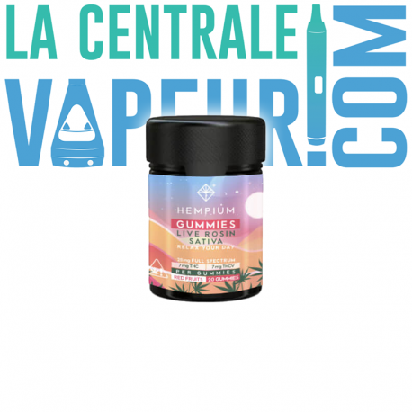 Gummies fruits rouges Live Rosin Sativa Hempium - 25 mg full spectrum - Wellness Moment