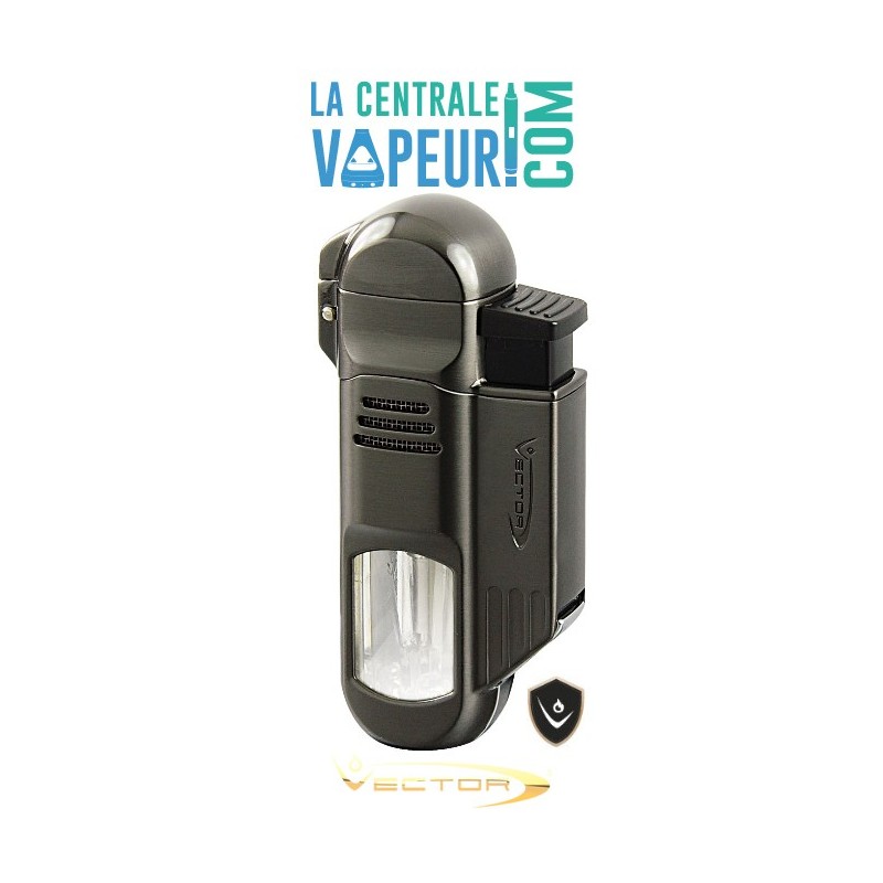 The Vector Torpedo, an adjustable storm lighter with 4 torch flames